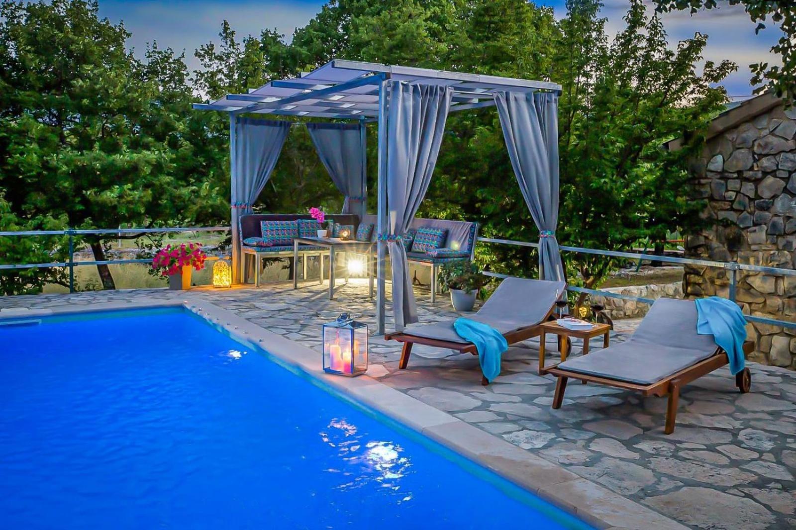 Villa Ognjistar In The Hinterland Of Makarska Riviera Zmijavci Kültér fotó